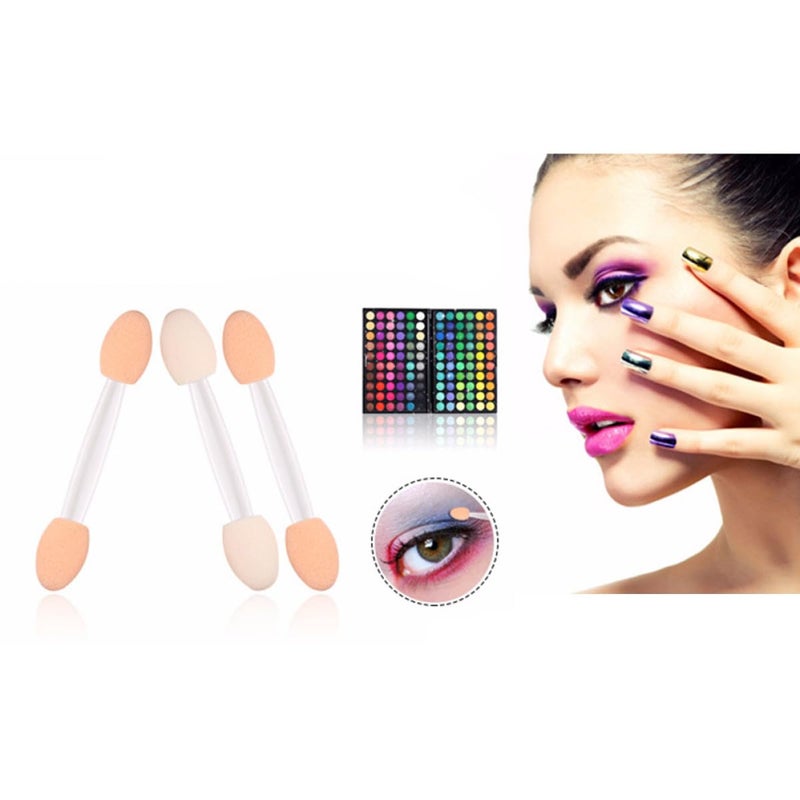 30Pcs Double Ended White Sponge Eyeshadow Brush Set Professional Makeup Tools - Image 5